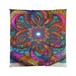 Vibrant Neon Aquascape Infinity Trippy Infinity Patterns Comforter Blanket