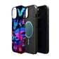 Neon Fantasy Garden Neon Butterflies and Mushrooms Premium Art Magsafe Magnet Tough IPhone 13 14 15 Pro Plus Max and Mini in Matte and Glossy Phone cases