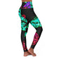"Euphoric Flight of the Neon Bees" - Butterflies Leggings