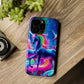 NeonNocturnals Neon Unicorns Premium Art Magsafe Magnet Tough IPhone 13 14 15 Pro Plus Max and Mini in Matte and Glossy Phone cases