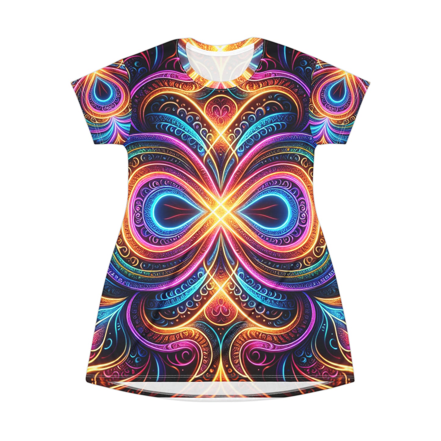 Vizionary Fantasyscape. Infinity Patterns Womans T Shirt Dress
