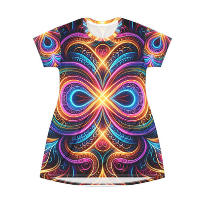 Vizionary Fantasyscape. Infinity Patterns Womans T Shirt Dress