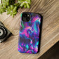 Neon Uniflourish Neon Unicorns Premium Art Magsafe Magnet Tough IPhone 13 14 15 Pro Plus Max and Mini in Matte and Glossy Phone cases