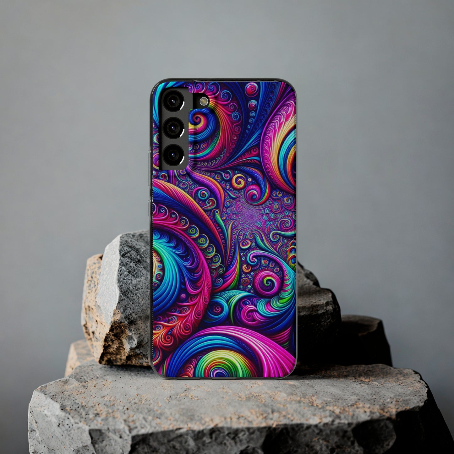 "VibranTrip Neonfinity" Infinity Patterns Art Polycarbonate Phone Case