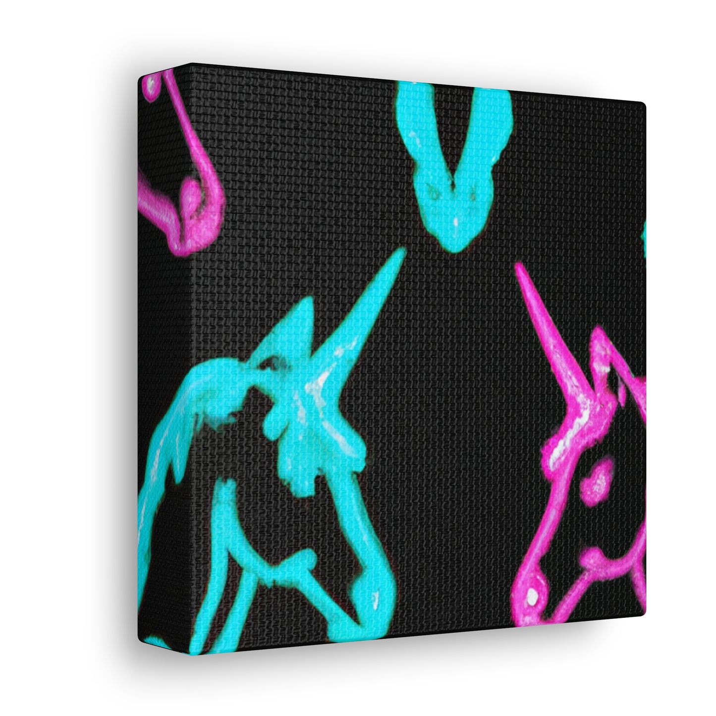 Neon Night Unicorn Prism NEON Unicorns Art Canvas