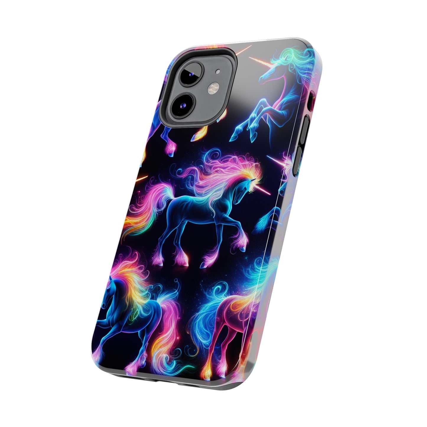 'Neon Mirage of Unicorns' NEON Unicorns Tough Phone Case