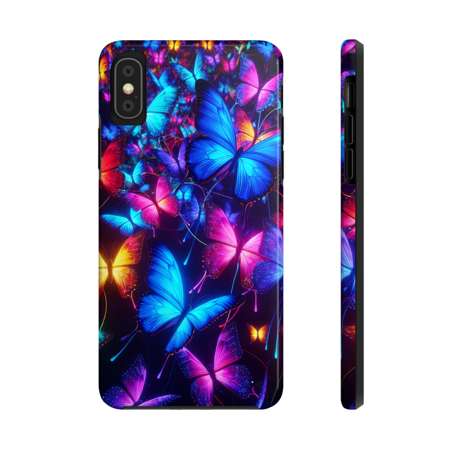'Metamorphic Brilliance' NEON Butterflies Tough Phone Case