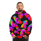 "Neon Butterflies in Flight" - Butterflies AOP Hoodie