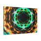 Galactic Neon Hyperspace Splatter. Trippy Infinity Patterns Art Canvas