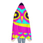 "Neon Nocturne" - NEON Owls Art Hooded Snuggle Blanket