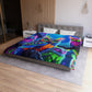 Giovanna de'Ravelo - NEON Owls Microfiber Duvet Cover