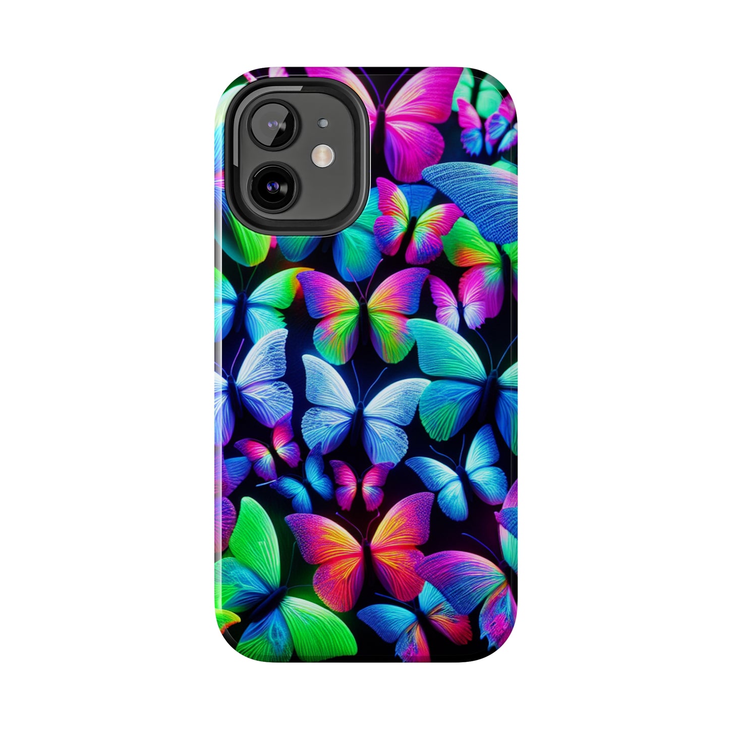 "Neon Splendor" NEON Butterflies Tough Phone Case
