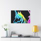 "The Glowing Rainbow Herd" NEON Unicorns Art Canvas