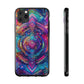 Neon Infinity Vortex Infinity Patterns Art Polycarbonate Phone Case