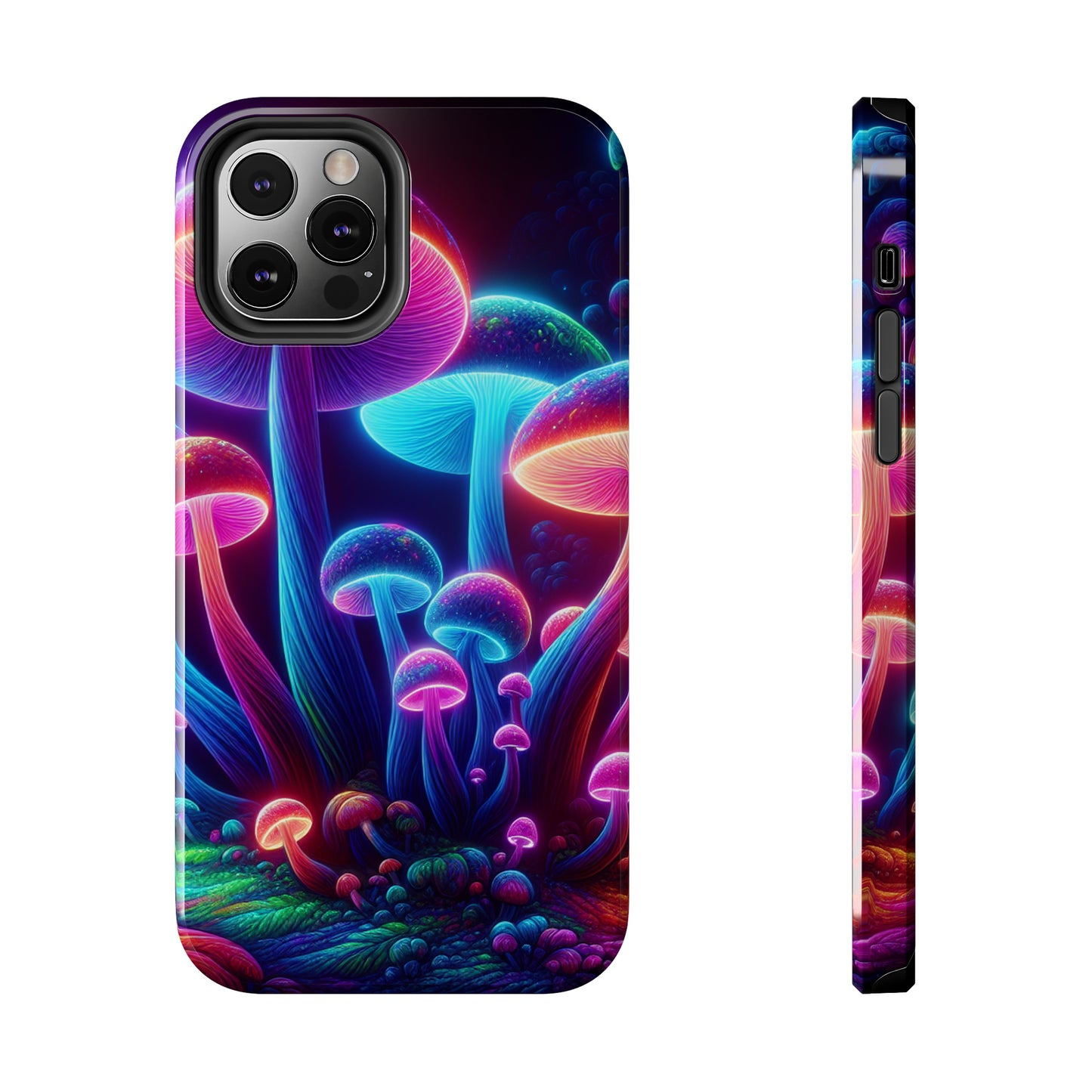 Neon Psychedelic Pupal Art NEON Unicorns Tough Phone Case Iphone 7 8 9 10 11 12 13 14 Pro Max Mini Plus XR XS SE