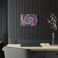 Neon Infinity Infinity Prismatic Vortex Trippy infity Pattern 1/4" Glossy Acrylic Art