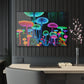 Neon Fungi Glow. Mushrooms 1/4" Glossy Acrylic Art