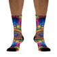 TDB Neon Infinity Extravaganza. Trippy Recycled Poly Socks