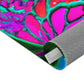"Dancing in Neon Wonderland" Butterflies & Mushrooms Area Rug