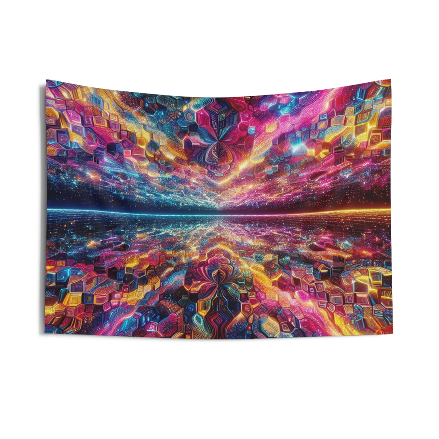 Vividly Tripping Infinity Exchange. Infinity Patterns Art Tapestry
