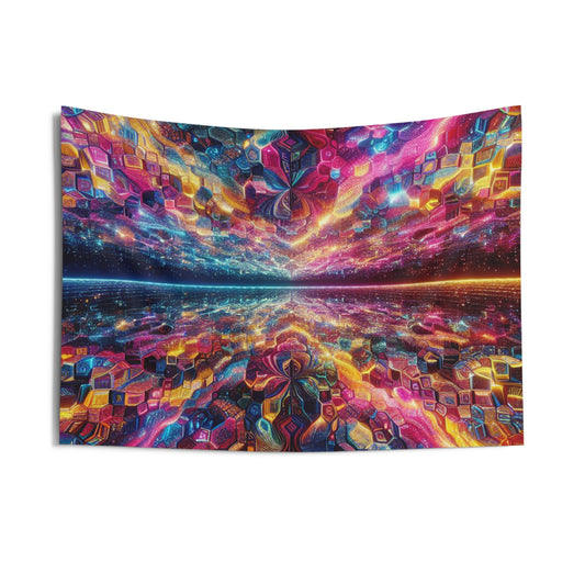 Vividly Tripping Infinity Exchange. Infinity Patterns Art Tapestry