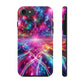 Vortex of Luminescence. Trippy Infinity Patterns Tough Phone Case