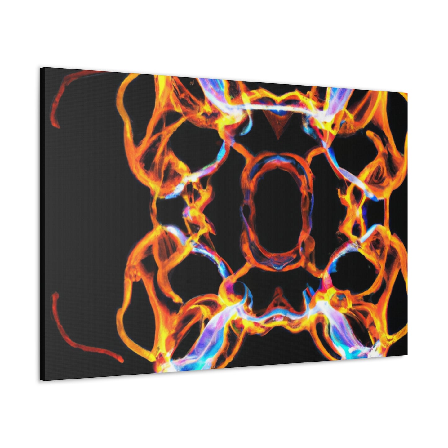 Psychedelic Infinity Orbitals. Trippy Infinity Patterns Art Canvas