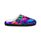 Neon Flutter. - Neon Butterflies Woman's Indoor Slippers