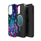 Neon Eden. Neon Butterflies and Mushrooms Premium Art Magsafe Magnet Tough IPhone 13 14 15 Pro Plus Max and Mini in Matte and Glossy Phone cases