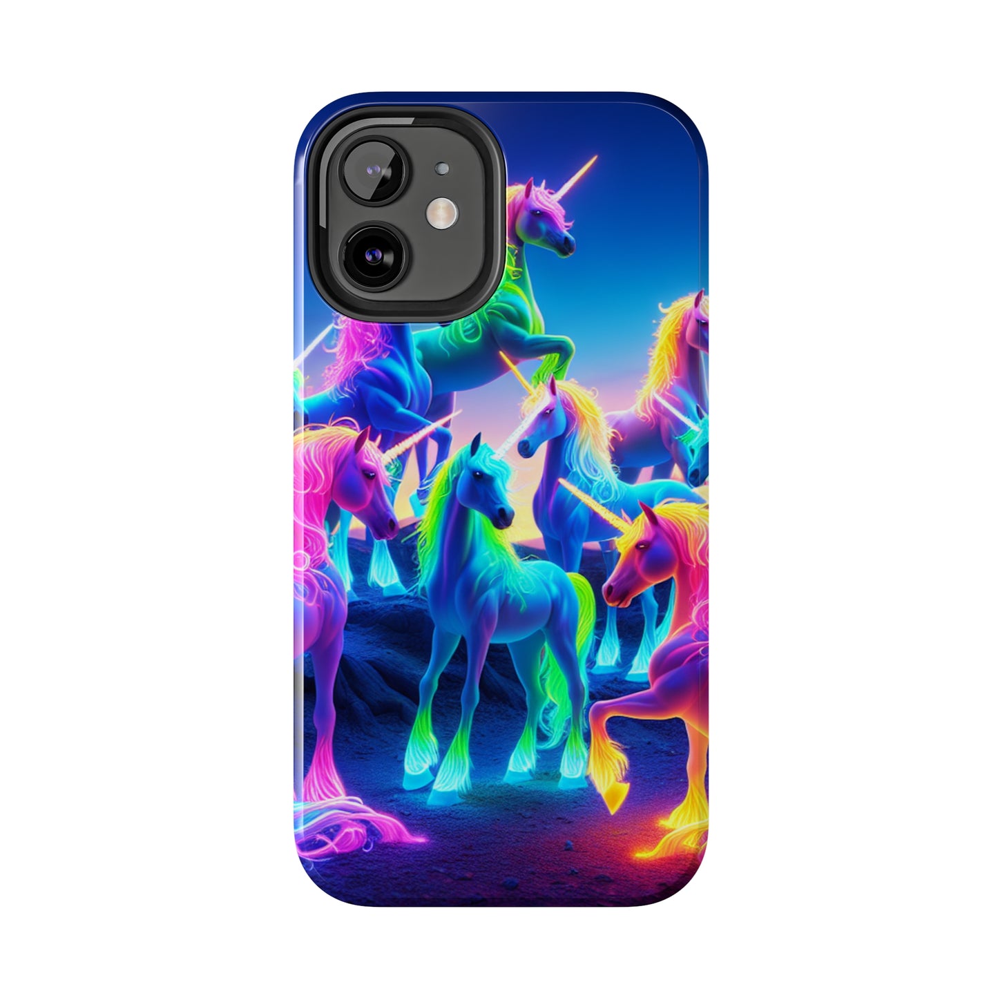 Neon Unicorn Spectacle. NEON Unicorns Tough Phone Case