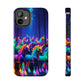 Vivid Unicorn Pack NEON Unicorns Tough Phone Case Iphone 7 8 9 10 11 12 13 14 Pro Max Mini Plus XR XS SE