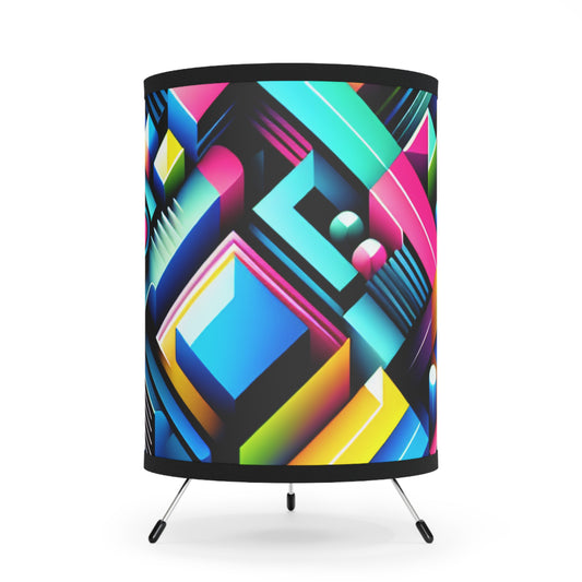 Gian Luca da Firenze - Trippy Infity Patterns Art Tripod Lamp