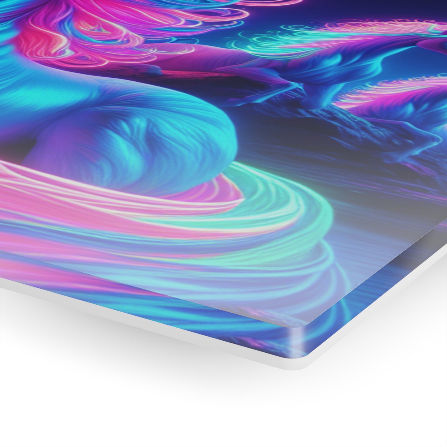 "Rainbow Mania" NEON Unocrons Art 1/4" Glossy Acrylic Art