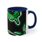 "Neon Splendor Symphony" Butterflies 11oz Mug