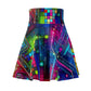 Giovanni da Castiglione - Trippy Infity Patterns Woman's Skater Skirt