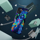 "Atmospheric Fluorescence" Neon Butterflies Premium Art Magsafe Magnet Tough IPhone 13 14 15 Pro Plus Max and Mini in Matte and Glossy Phone cases