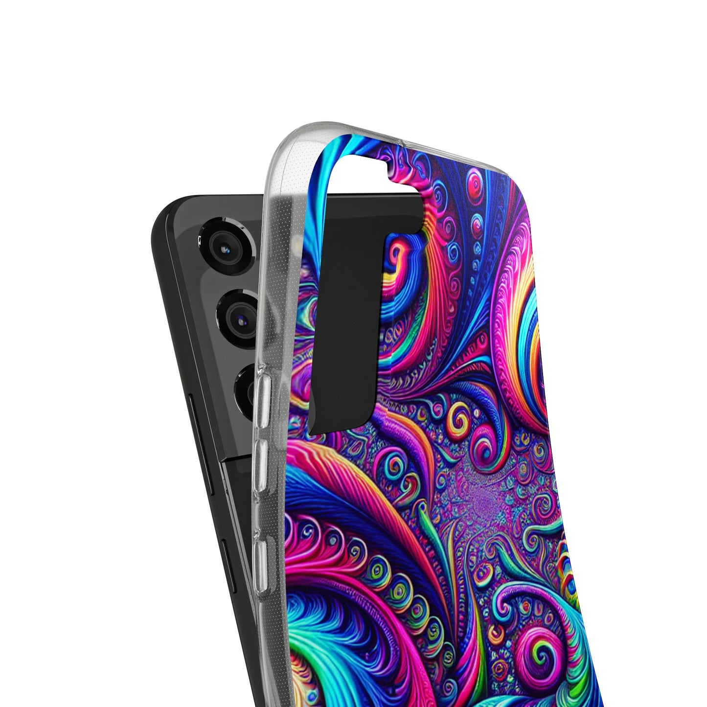 "VibranTrip Neonfinity" Infinity Patterns Art Polycarbonate Phone Case