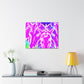 Neon Splendor Unicorns. NEON Unicorns Art Canvas