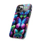 "Dance of the Neon Butterflies" NEON Butterflies Tough Phone Case Iphone 6 7 8 9 10 11 12 13 14 SE X XR XS Pro Max Mini Plus