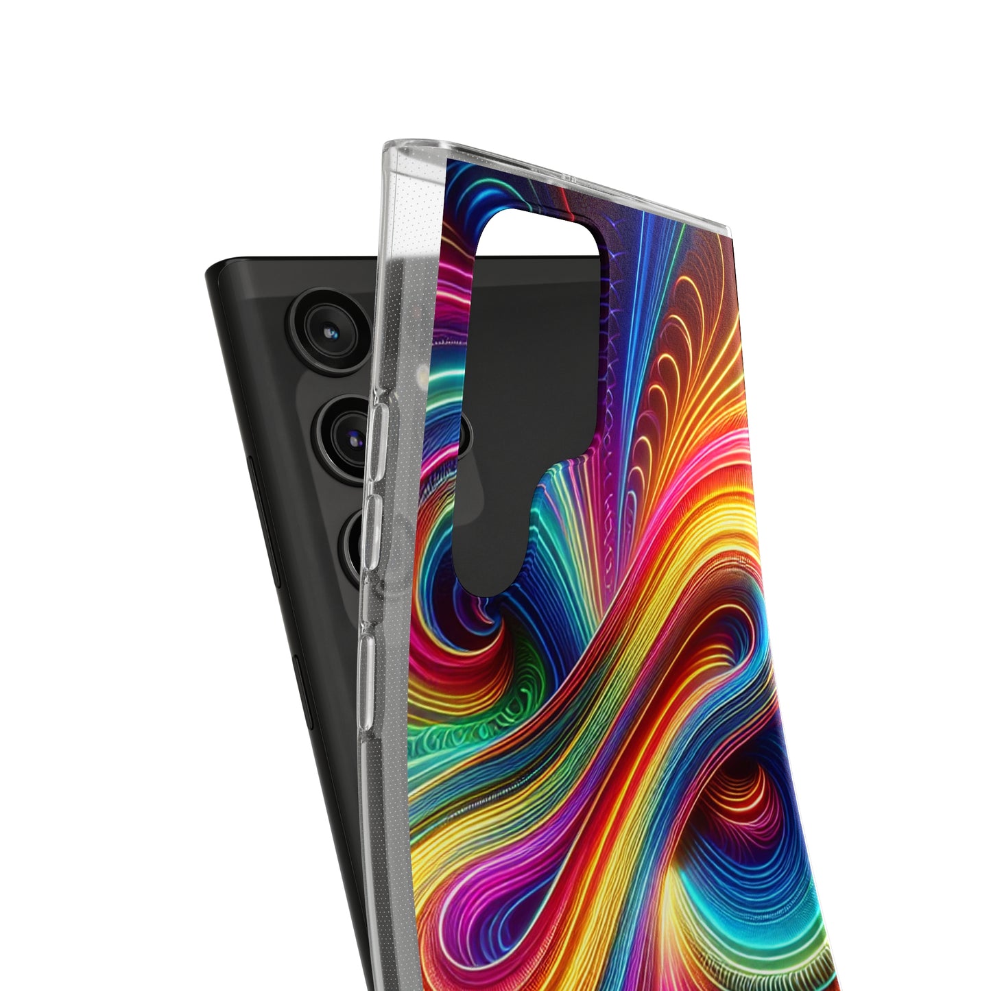 Neon Infinity Vortex Infinity Patterns Art Polycarbonate Phone Case