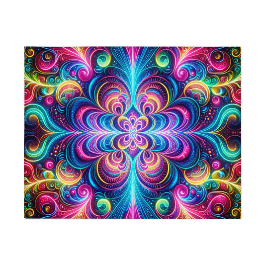 Neon InfiniDrop. - Neon Trippy Infinity Patterns Puzzle 30, 110, 252, and 1000 Pieces