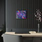 "Psychedelic Spacetime Dance" Trippy infity Pattern 1/4" Glossy Acrylic Art