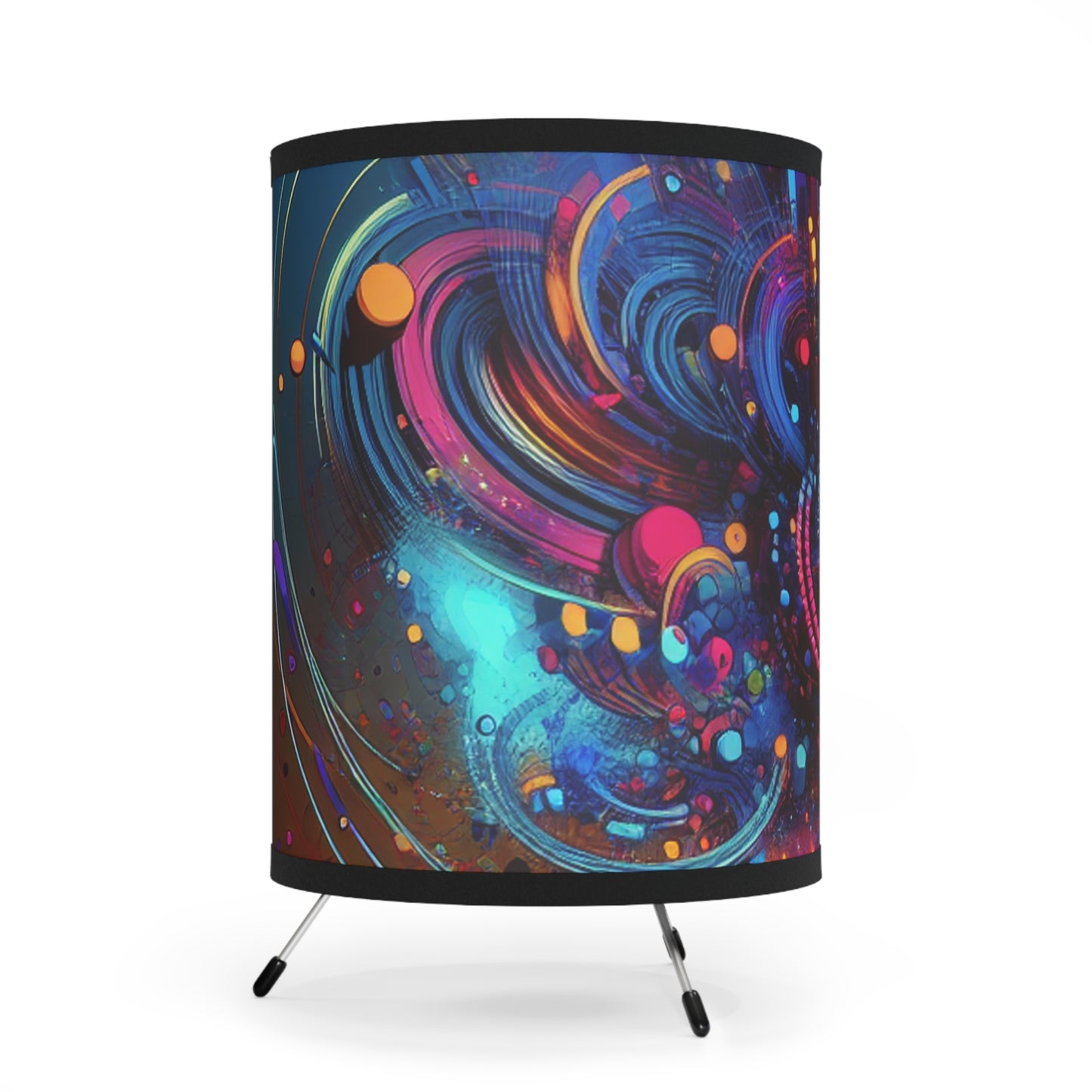 Museo Guidi di Firenze - Trippy Infity Patterns Art Tripod Lamp