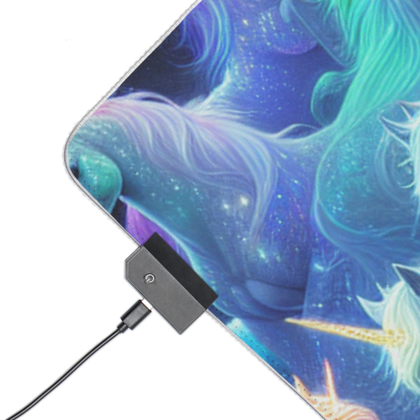 Neon Unicorn Dreamscape. NEON Unicorns LED Mousepad