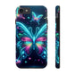 "Neon Butterfly Glo-Rama" NEON Butterflies Tough Phone Case Iphone 6 7 8 9 10 11 12 13 14 SE X XR XS Pro Max Mini Plus