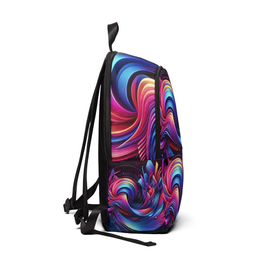 William Shakespeareton - Trippy Infinty Patterns Fabric Rave Backpack