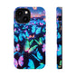 "Fantasia of Neon Butterflies" Neon Butterflies Premium Art Magsafe Magnet Tough IPhone 13 14 15 Pro Plus Max and Mini in Matte and Glossy Phone cases