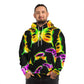 Neon Rainbow Flight - Butterflies AOP Hoodie