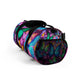 "Illuminated Flutter" - Neon Butterflies Duffle Bag