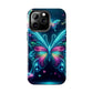 "Neon Butterfly Glo-Rama" NEON Butterflies Tough Phone Case Iphone 6 7 8 9 10 11 12 13 14 SE X XR XS Pro Max Mini Plus